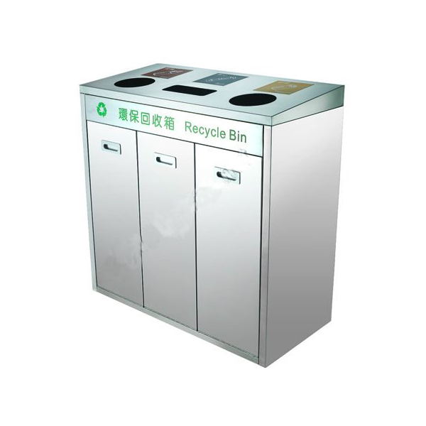 Punto Ecológico Inoxidable Tres Residuos Electromanfer