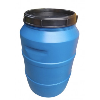 Caneca plástica azul con...