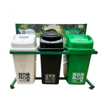 punto ecológico 25L 3 canecas Electromanfer