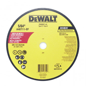 DISCO CORTE 9" X 5/64" X...